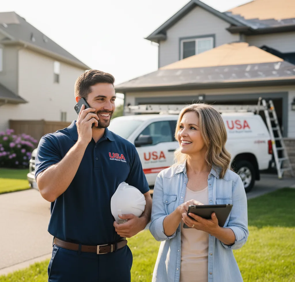USA Roof Repair Experts customer support in Concordia